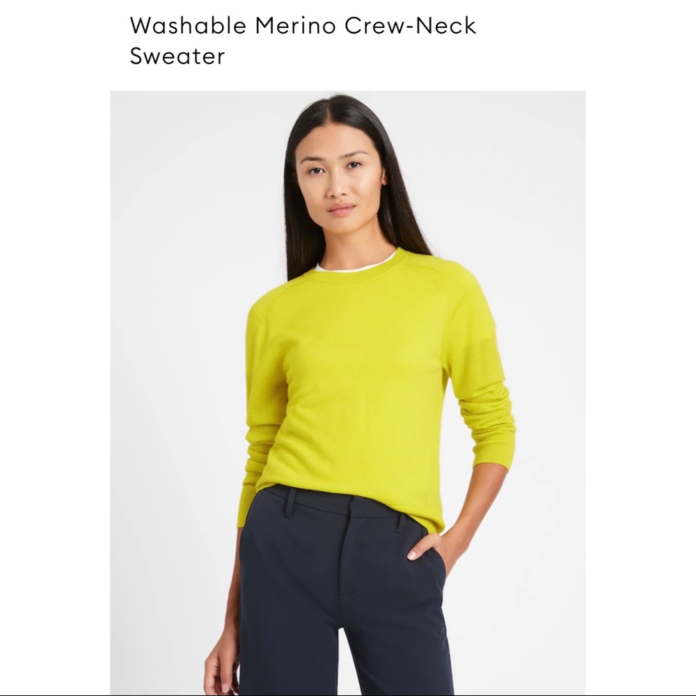 NWT Banana Republic Merino Crew-Neck Sweater, XS